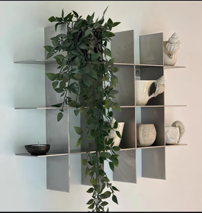 Estante de Pared Metálico Estilo <span class=keywords><strong>Bauhaus</strong></span>, Moderno y Minimalista, para Decoración del Hogar y Almacenamiento - Product Image 3