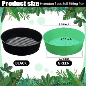 Tamis à <span class=keywords><strong>terre</strong></span> en plastique multicolore de grande taille, outil de jardinage pour balcon, pot de plantation multifonctionnel - Product Image 5