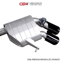 Silencieux d'échappement avec Valve à télécommande Catback, son actif, pour Porsche, Macan, 2.0T, à partir de 2014