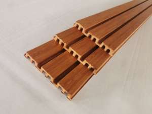 แผ่นผนังไม้ไผ่แข็งแบบพรีเมียม M Groove สำหรับตกแต่งภายใน/ภายนอกอาคาร ขนาดสั่งทำได้ รับประกัน 5 ปี ดีไซน์สวยงามหรูหรา เหมาะสำหรับห้องนั่งเล่น - Product Image 6