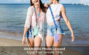 Cordon de cou en polyester et nylon pour téléphone, avec clip de fixation, impression en relief et sublimation de logo, vente en gros - Product Image 3
