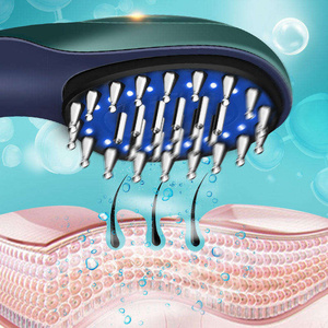 Cepillo de Masaje Eléctrico para el Cuidado del Cabello con Vibración, Masajeador de <span class=keywords><strong>Cuero</strong></span> <span class=keywords><strong>Cabelludo</strong></span> Portátil para Aliviar el Estrés - Product Image 6