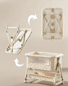 Cuna Plegable Portátil de Alta Calidad con Altura Ajustable para Recién Nacidos y Niños Pequeños, Mosquitera de Calidad para el Hogar, Artículos para Bebés - Product Image 3
