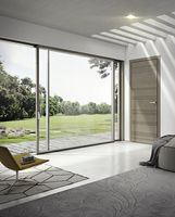 Fabricante de recubrimiento en polvo de tamaño personalizado Puertas y ventanas de aluminio Puertas corredizas de vidrio doble para el hogar