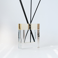 Haute qualité 100ml verre clair aromathérapie roseau diffuseur bouteille luxe maison désodorisant et emballage d'arôme