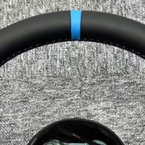 Volant de voiture en cuir personnalisé pour <span class=keywords><strong>BMW</strong></span> F31 F36 F80 F82 F90 E70 <span class=keywords><strong>E80</strong></span> E91 E71 F01 F10 F11 F15 F20 F22 F30 F32 F33 F34 - Product Image 5