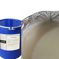 Adhésif polyuréthane thermofusible EVA, colle liquide personnalisée pour laminage plat PUR, colle thermofusible