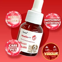 Gotas para la Salud del Corazón Pevet para Perros y Gatos de Todas las Edades, CoQ10, Refuerzo Inmunológico, Vitaminas y Minerales, Absorción Rápida, Seguras, Vida Útil de 2 Años