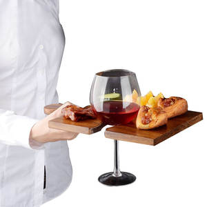 Ensemble de 4 grandes planches à découper en <span class=keywords><strong>bois</strong></span> d'acacia de haute qualité personnalisées, avec poignées de puzzle, planches à découper - Product Image 1