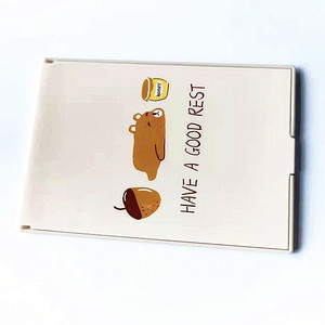 Creative Folding High-Definition Makeup Mirror Portable Small <b>Plastic</b> <b>Frame</b> Square Mirror Desktop Student Dormitory Mirror - Product Image 2