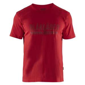BLAKLADER - 921510425600XL Camiseta limitada con estampado Blåkläder Rojo-EAN 7330509824580 CAMISETAS Y POLOS DE TRABAJO - Product Image 1