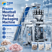 Machine d'emballage verticale VFFS entièrement automatique pour granulés de viande congelée avec peseuse multi-têtes