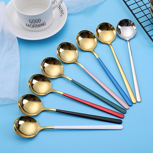 ช้อนสแตนเลส 304: หัวกลม, แบบเกาหลี, สำหรับเด็ก, ไอศกรีม, โรงแรมระดับไฮเอนด์ - Product Image 1