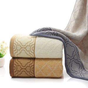 Serviettes de bain de plage en fibre de bambou de luxe en gros, 70 * 140 cm - Product Image 2