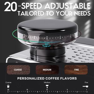 All-in-One Automatic Coffee Machine, 20Bar Pressure with Built-in Conical Burr Grinder and Milk Frothing Wand - Product Image 4