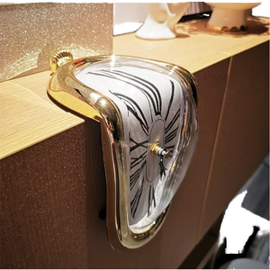 <span class=keywords><strong>Horloge</strong></span> murale moderne créative <span class=keywords><strong>Dali</strong></span> à face unique, chiffres romains rétro, décoration de siège de maison, <span class=keywords><strong>horloge</strong></span> murale silencieuse de coin de table - Product Image 2