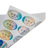 Etiqueta Adhesiva Cosmética Personalizada con Logotipo, Anti-Falsificación, Sello de Seguridad Láser Holográfico Transparente, Código QR, Resistente al Agua, Súper Adhesiva