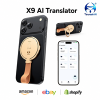Dispositif de traduction vocale intelligent X9, 146 langues, transcription audio via application, pour entreprises et expositions