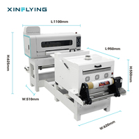 Imprimante DTF XinFlying A2 40 CM avec 2 têtes d'impression I1600 Honson Board imprimante DTF tout-en-un de l'entrepôt américain