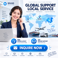 Supporto per Banner a L con Stampa Logo Personalizzata, Prova Digitale in 24h, DDP USA