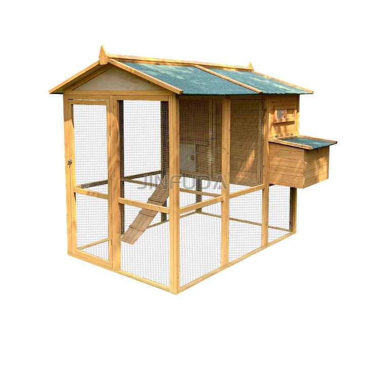 1.7 Meters High Sustainable Living With Eco-Friendly Wooden Chicken Houses With Run