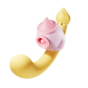 Novelty Dildo - Soft Silicone Thrusting Vibrating Toy