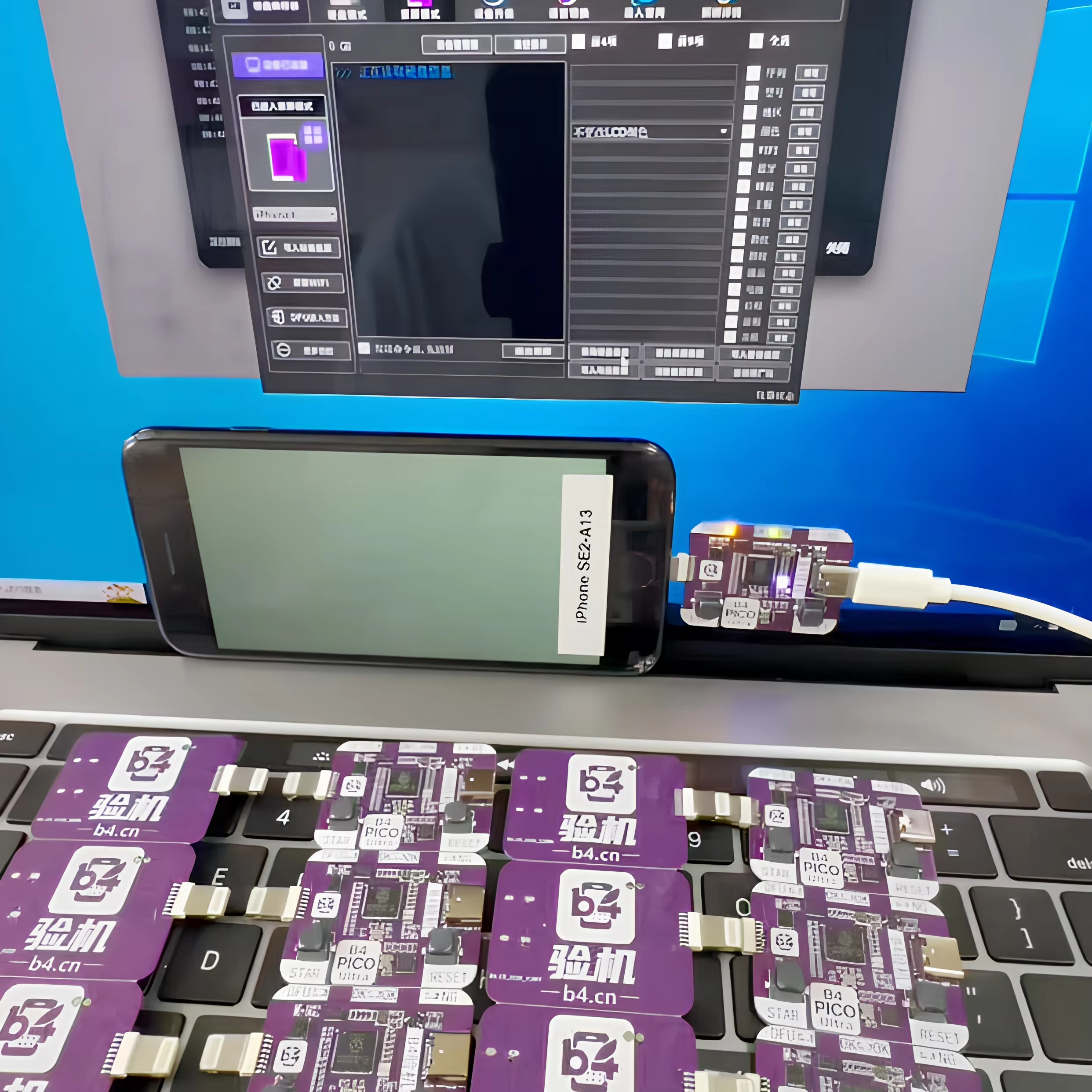 <strong>2026</strong> Latest New Product B4 Pico Microcontroller Development Board DFU Plug & Play Purple Mode <strong>for</strong> iPhone Engineering Repair