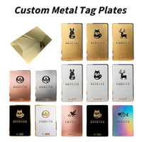 Tarjeta de Membresía Metálica Personalizada con Logotipo Grabado, Tarjeta VIP Corporativa Multicromada para Aplicaciones de Identidad de Marca Empresarial