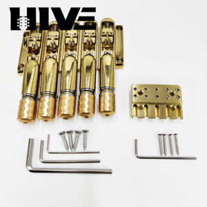 สะพานกีตาร์เบสทองแดง 5 <span class=keywords><strong>สาย</strong></span> รุ่น HIVE High-end Headless สำหรับกีตาร์<span class=keywords><strong>เบส</strong></span>ไฟฟ้า อุปกรณ์เสริมสะพานกีตาร์เบสแบบบนและล่าง - Product Image 3