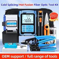 Kit de valise FTTH, outil de terminaison de fibre optique, équipement multifonctionnel, sac à outils Fibra Optica, kit de décapage