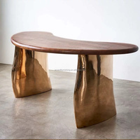 Table de négociation de style Wabi-Sabi en FRP créative, bureau de PDG, comptoir de réception d'hôtel