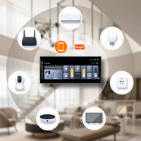 Control de hogar inteligente de 12 pulgadas con kits y sistemas de hogar inteligente y control de puerta de enlace Tuya Zigbee para pantalla de control de centro de hogar inteligente