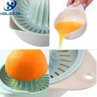Gemakkelijk Schoon Te Maken Ps Plastic Handmatige Citruspers Hand Citroenpers Met Bakje Voor Groenten Sap Persgereedschap