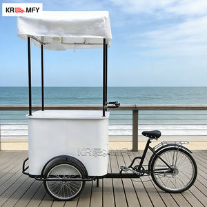 Vélo électrique pour boissons artisanales avec fibre de verre pour des solutions alimentaires durables, chariot tricycle pour crème glacée avec congélateur - Product Image 3