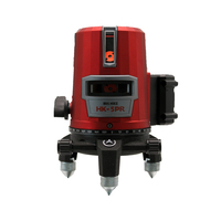 Niveau laser horizontal à 5 lignes de haute qualité avec trépied et alimentation par batterie de qualité industrielle à faisceau rouge