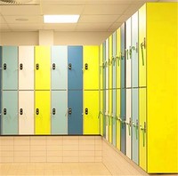 Casier de Douche HPL au Design Moderne avec Serrure à Clé, Étanche et Durable, pour Centre Commercial, Supermarché, Salle de Sport, Armoire de Rangement Commerciale pour Employés
