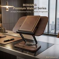 Penyangga Buku Kayu Putar 360 Derajat Premium Pabrik Berpengalaman 18 Tahun, Ergonomis, Tinggi Dapat Disesuaikan, untuk Meja, Sekolah, Perpustakaan, Grosir