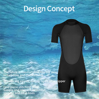 Combinaison de plongée courte en néoprène 3 mm avec fermeture éclair dorsale de qualité supérieure pour enfants, idéale pour le surf, la plongée sous-marine et la plongée libre
