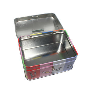 Boîte de rangement rectangulaire en fer blanc mat, hermétique, à thème monstre, avec couvercle à vis, pour petits accessoires, articles pour enfants, mini-cadeaux - Product Image 4