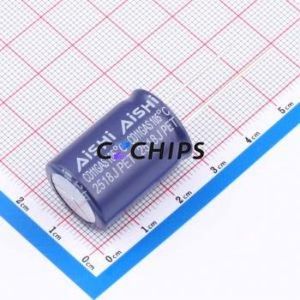 Condensateur électrolytique en aluminium à montage traversant EGW2WM470M25OT, composant à montage traversant (THT), D18xL25mm 47uF 20% 450V 7.5mm - Product Image 2