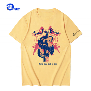 Tùy Chỉnh 73% Cotton 27% Polyester Chúng Tôi Kích Thước T-Shirt Tùy Chỉnh In Kỹ Thuật Số Logo 180gsm Người Đàn Ông Đồng Bằng O-Cổ Áo Thun Tùy Chỉnh Logo Thương Hiệu - Product Image 2