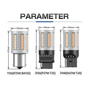 12-24v White Yellow Red Auto Led <b>Light</b> <b>Bulb</b> 1156 T20 T25 <b>Bulb</b> <b>Socket</b> 45smd 3030 Led <b>Bulb</b> for Car Interior - Product Image 2