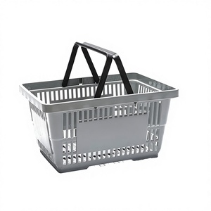 <span class=keywords><strong>Panier</strong></span> de courses en plastique rose coloré, écologique, à 2 poignées, 20 L, nouveau design Lichen LILY - Product Image 2