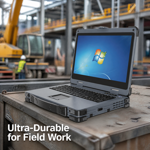 17.3 Inch Large Screen Rugged Laptop Intel Core i7 RTX Graphics Industrial Computer sunlight readable Multi-LAN Port Notebook - Product Image 2