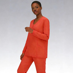 HZMNOI Women Work Uniform Set Long Sleeve Long Leg Fitted Moisture Wicking Breathable Quick Dry Medical Grade Uniform - Product Image 3