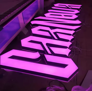 Enseigne avec logo 3D personnalisé Lettres lumineuses <span class=keywords><strong>LED</strong></span> néon en acrylique pour la publicité pour la décoration d'une entreprise et d'un centre commercial - Product Image 2
