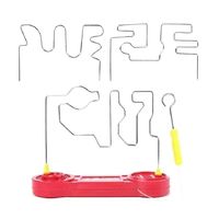 Jouet d'entraînement à la concentration du labyrinthe électromagnétique, puzzle pour enfants à travers la ligne de feu pour briser la ligne de feu sho