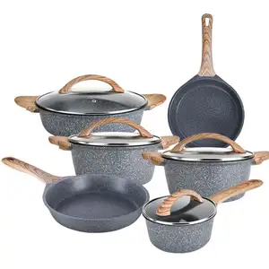 Hot Selling Hoge Kwaliteit Moderne Keuken Potten En Pannen Non-Stick Kookgerei Sets