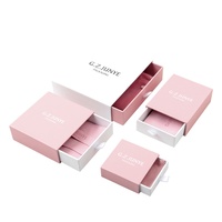 Nouvelle Arrivée Emballage Personnalisé Distrik Pany Vacas Crystal Haute Qualité Noir Pliable Coffret Boîte en Papier pour Emballage de Bijoux