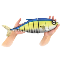 Leurre de pêche au thon géant, leurre dur artificiel de simulation de plongée pour la pêche en eau salée et en rivière, leurre de 16 pouces avec ABS et acier inoxydable